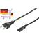 Shiverpeaks Euro Stromkabel C7 1,5m Black