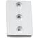 Habo Fästbricka 1104 Vit SB 2stk 39x65mm
