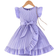 Shein Little Girls Comfortable Casual Ruffle Hem Dress With Waist Belt And Accessories Summer