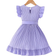 Shein Little Girls Comfortable Casual Ruffle Hem Dress With Waist Belt And Accessories Summer