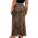 Shein Plus Vintage Leopard Print Mesh Long Midi Skirt