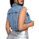 Shein Kvinnors Grdad rmls Denimjacka