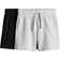H&M Sweatshirt Shorts 2-pack - Light Grey Marl/Black (1293241001)
