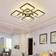 Blue Elephant Flausch 8-Light Modern Dimmable LED Mount with Remote, Rectangle Acrylic Chandelier - White (11.9 cm H x 60 cm W x 60 cm D) Ceiling Flush Light 60cm
