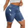 Shein Plus Trendy Distressed Denim Shorts