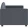 vidaXL Daybed 80 x 200 cm Velour Mørkegrå Sofa 222cm 3 personers