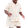 H&M Terry Resort Shirt & Shorts Set 2-piece - Light Beige/Dinosaurs (1268798001)