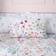 Dunelm Watercoloured Floral Duvet Cover Pink (200x200cm)