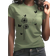 Shein Dandelion Butterfly Pattern Round Neck Short Sleeve Casual TShirt