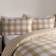 OHS Reversible Gingham Bedding Set - Duvet Cover Natural (230x220cm)
