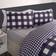 OHS Gingham Duvet Cover Blue (200x200cm)
