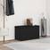 vidaXL Sort Egetræ MDF Polyester 80 x 40 x 45 cm Opbevaringsbænk 80x45cm