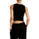 H&M Cropped Jersey Waistcoat - Black