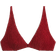 H&M Gesmoktes Triangel Bikinitop - Dark Red