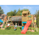 Jungle Gym Resort legetårn komplet inkl. klatremodul og rød rutsjebane