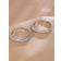 Shein Cubic Zirconia Decor Hoop Earrings