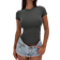 Shein Einfarbige, Slim Fit Rundhals Kurzarm T-shirt