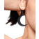 Shein Gothic Style Retro Black Moon Big Moon Shaped Earrings For Yk Women