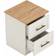 August Grove Feya 2 Drawer Grey Bedside Table 38.8x39cm