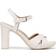 Naturalizer Women's Morgan Dress Sandals Warm White Faux Leather