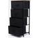 OHS Brooklyn 4 Drawer Fabric Black Storage Cabinet 45x94cm