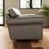 Dunelm Flori Classic Leather Grey Sofa 176cm 2 Seater