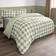 OHS Gingham Reversible Duvet Cover Green (230x220cm)