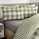 OHS Gingham Reversible Duvet Cover Green (230x220cm)