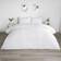 OHS Filled Pinsonic Grid Panel Duvet Cover White (200x135cm)