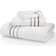 HOTEL COLLECTION Ultimate Micro Borderline Bath Towel White, Gray (142.2x76.2cm)