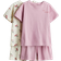 H&M Cotton Pajamas 2-pack - Dusty Pink/Cherries (1272043006)