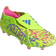 adidas Predator Elite Fold-Over Tongue Firm Ground Fotballsko - Lucid Lemon/Lucid Pink/Blue Fusion