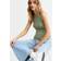 New Look Women's Rib Jersey Racer Vest - Olive