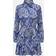 Only Onllumina Short Dress - Blue Tile Print