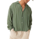 ASOS DESIGN Oversized Boxy Revere Shirt - Green Stripe