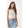 Stradivarius Basic Button-Up T-Shirt - Beige