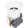 Shein Casual Oversized VNeck Letter Printed TShirt With Slight Drop Shoulder Summer
