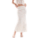 New Look Floral Midi Skirt - Cream/White