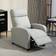 Homcom Push Back Recliner Light Grey Armchair