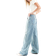 ASOS DESIGN Bleka vintageblå baggy jeans boyfriend-modell med medelhög midja
