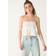 Stradivarius STR Bandeau Topp - Vit/A
