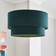 Dunelm Peyton Cord Two Tier Lamp Bottle Green Shade ∅ 40cm