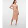 Vero Moda Vmjulia LS Boatneck Calf Dress - Rosa
