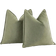 Shein One Sage Herringbone Trim Pillow Cover Snowy Kuddöverdrag Grön (50x30cm)