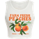 Shein Summer Casual OrangeLetter Printed Tank Top FARM FRESH PEACHES ORGANIC NON LOCAL