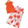 Shein Girls Casual Summer Resort Playwear Set - Flowy Sleeveless Top