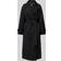 Mango Angela Oversized Double Breasted Trench Coat - Black