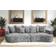 Livetastic Boxspringsofa Grau Sofa 292cm 4-Sitzer