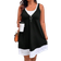 Shein Plus Women Sleeveless Color Block Zipper Bodycon Dress