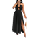 Shein Rückenfreies Neckholder-Schwingkleid mit Kreuzüberbindung